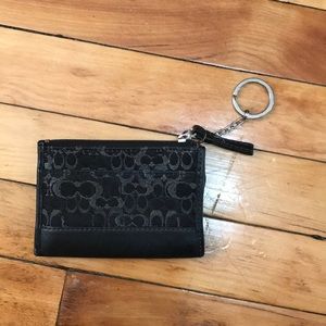 Coach credit card keychain holder